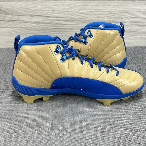 Size 15 Nike Jordan 12 Mid Alpha Menace UCLA Player Edition Football Cleats